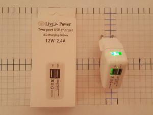  USB " 12W - 2    Live Power " (2,1 ) .