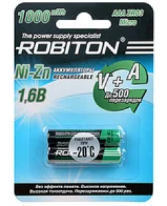  ROBITON AAA 550 mAh Ni-Zn 1.6V BL-2-4 (1000)