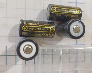  Li-ion 16340 LiitoKala XS (123) 3.7V (Li-Ion, 700)   
