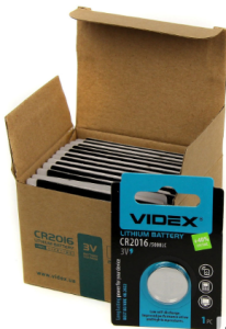 батарейки VIDEX ( EPILSO) CR2016 .