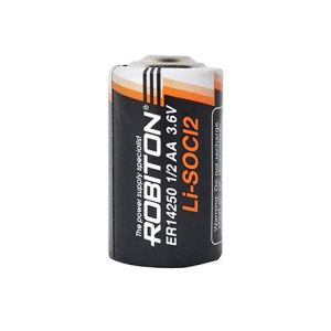 элем.питания ROBITON ER14250 ( 1/2 AA, 3.6V, 1 Ah ),(кодов.замки,кассовые апп.,газов.счётчики) .
