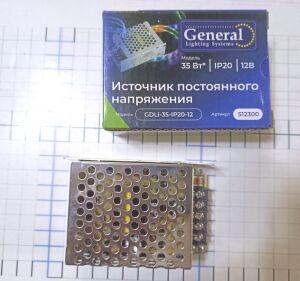   12V/ 3A IP20 36W GENERAL DC .