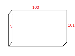  101 mm LP 30101100-PCM (Li-POL 3.7V 4100mAh) Policell