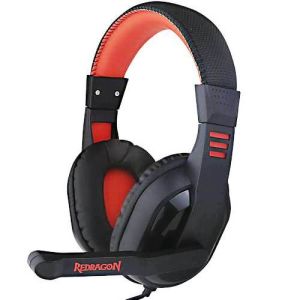 Наушники с микрофоном REDRAGON Garuda красный/черный, кабель 2 м. Проводная игровая гарнитура