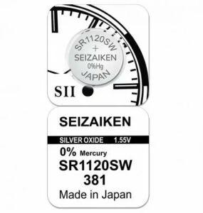 батарейки SEIZAIKEN ( SEIKO) SR1120 G8 (391,381) (10) (100)