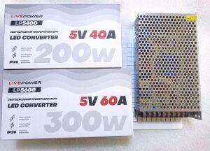   5V/60A Ip20 LP5600T 5V/60A 300W 110V/220V (  ) .
