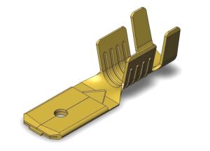 Клемма голая латунь ПАПА 6,3мм упаковка 500 штук