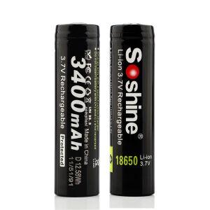  Li-ion 18650 3400ma " SOSHINE ICR 18650 -PCM "  ,  , 