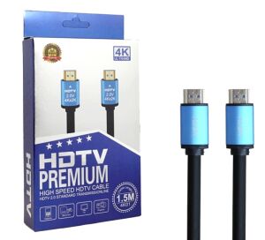 кабель HDMI - HDMI 3M 4K 2.0 high speed 3м (силиконовый) синяя коробка .