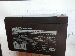 12V 7A  -  GO-power 12V 7 Ah .
