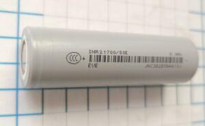  Li-ion 21700 EVE INR 21700 50E 5.0Ah    " (  5000 mah 16   3  14 ) .