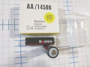  Li-ion 14500 SOSHINE 900mah 3,7V    