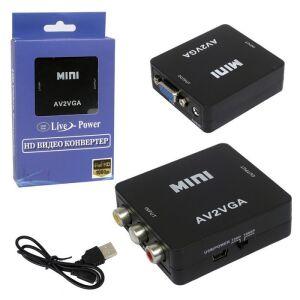 переходник AV (RSA)-in - VGA-out ( AV2VGA)( H128 )
