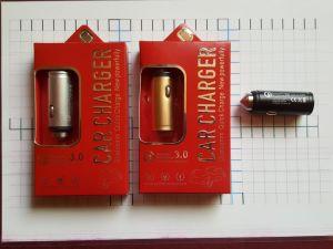 05 АЗУ USB 1 гнездо " Qualcomm ( солнце ) 3.0 T05 ( RE-12) 5-9-12вольт м-сом " ( 3,1 А держит ). 