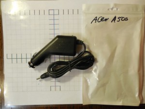 автомобильная зарядка к планшету ACER A 500