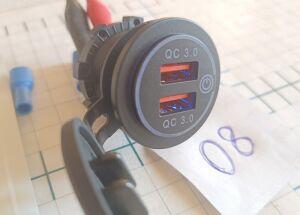 08  USB   2USB AC 08 () QC3.0 +QS3.0 +  /