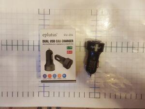 epl 204 АЗУ USB на 2 гнезда " Eplutus CU 204 " ( 2,8А) .