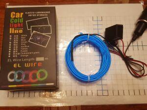 Car Gold Light Line 12V 3  BLUE