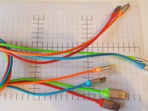 шнур micro TYPE-C - USB " РЕЗИНОВЫЙ ПОТОЛЩЕ M-com " 1 метр 