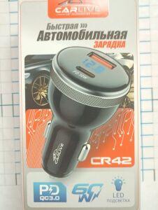 42  USB  3  " Carlive CR 42 2 QS3.0 /PD 36W   2 Usb + TypeC " ( 3,2  ,   )