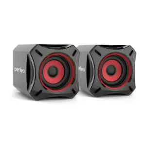 Колонки PERFEO "CUBE" 2.0, , чёрн, USB (PF-4008).