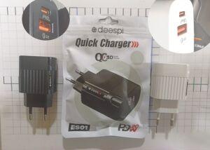 01 ��� USB " ES 01 Deespi A+ C QS3.0 +PD20W � �������� ������� ���� .