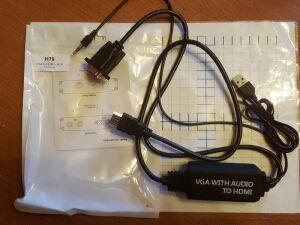 переходник VGA - HDMI + AUX 1.2М H79