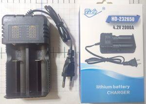 ������� �� 2 Li ��� " HD-232650 - ������� ����� 220V " ( 14500, 16340, 17500, 18650, 26650 )