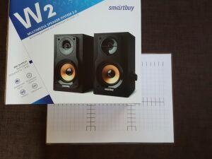 Колонки Smart Buy W1 (W2) , мощность 8Вт, дерево, питание USB,(SBA-165)