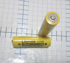 ��� Li-ion 18650 3200mah " XS LiGHTESS Lii-32S - ������� ��� " ( ������������� 2000 ��h )