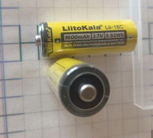  Li-ion 18500 LiitoKala XS Lii 16C 1600 maH   