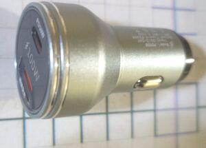 38 АЗУ USB на 2 гнезда " PD 038 Usb + TypeC солнце metall " ( 3,1 A держит QS- быстрая есть ) .