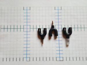 переходник РОГАТКА 4-pin AUX 3.5mm на - наушник + микрофон KY148 