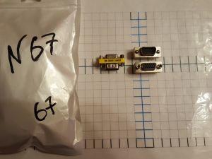 переходник VGA штекер -VGA гнездо 15 pin №67
