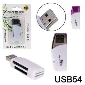 cardreader "  54 SD , microSD, M2 " .