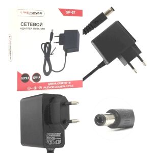  12V 1A ( 5,5   )  SP-67   ( 1.0  ) .