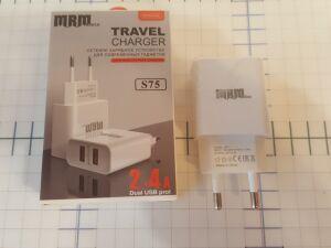75  USB " MRM S75 2    (    ) " 2,1A  .