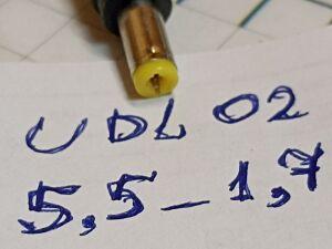  UDL02 1,5 (5.5x2.5-F to 5.5x1.7-M) 			
