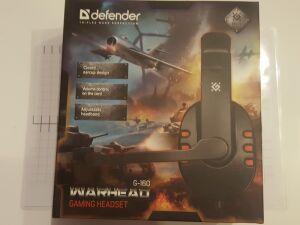 Наушники с микрофоном DEFENDER Warhead G160 игровая полноразмерная (стерео,регул.громкости,) 2,5m