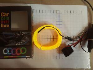  Car Gold Light Line 12V 3  YelloW