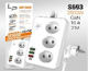  - LP SF301 3 3USB A+C Gan 45W / 10 2500W 2 (white)