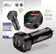 28 АЗУ USB на 2 гнезда " CR 28 CarLive QS3.0 18W /PD 25W с ДИСПЛЕЕМ - вольтметр Usb + TypeC " ( 3,4 A держит , быстрая есть ) 